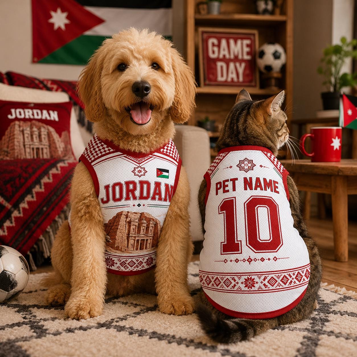 Jordan on-pet color preview