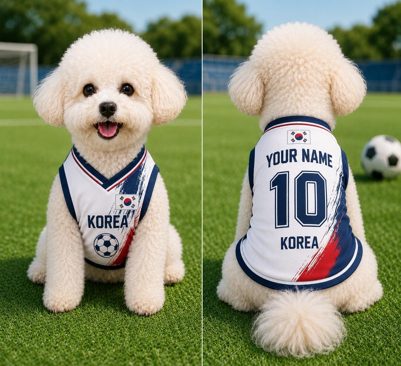 Korea Republic on-pet color preview